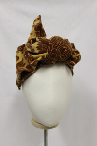 Hair wrap millinery available to buy.