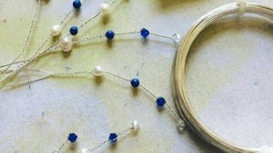 Traditional millinery beads and wire.